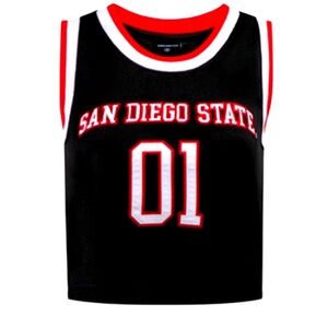 NWT Hype and Vice SDSU Cropped Basketball Jersey